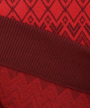 PW CIRCULUS 【手洗い可】【WOMEN】フェアアイルニット レッド系5