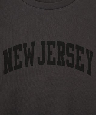 AMERICAN HOLIC カレッジロゴレースドッキングＴシャツ Charcoal Gray