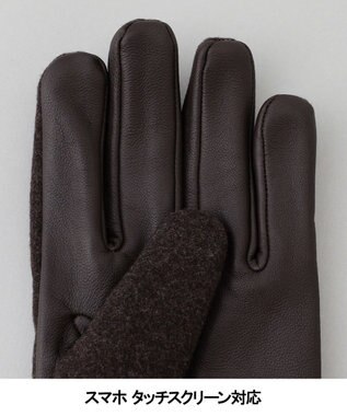 GOTAIRIKU 【スマホ対応】DRAGO/ドラゴ ウールシープレザーコンビ グローブ_無地 ベージュ系8