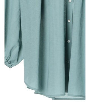 Green Parks シャーリングボリュームスキッパーチュニック Blue Green