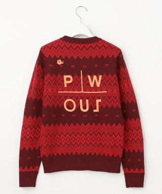 PW CIRCULUS 【手洗い可】【WOMEN】フェアアイルニット レッド系5