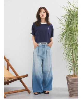 Green Parks ｍｅ　Ｊａｎｅ／ワイドショートＴシャツ Navy