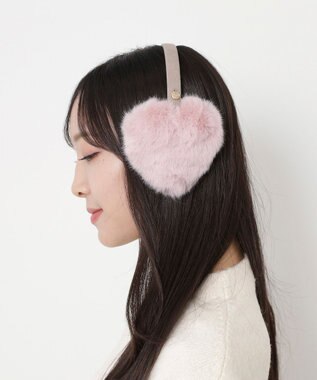MOONBAT 【ラッピングBOX付き】FURLA ハート型イヤマフ ピンク