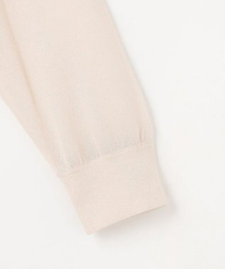 J.PRESS LADIES 【WEB限定カラーあり】SHEER LIGHT KNIT パーカー グレージュ系