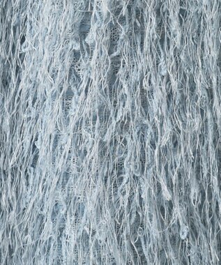 AMERICAN HOLIC 【前後2way】サイドスリットシャギーベスト Grayish Blue