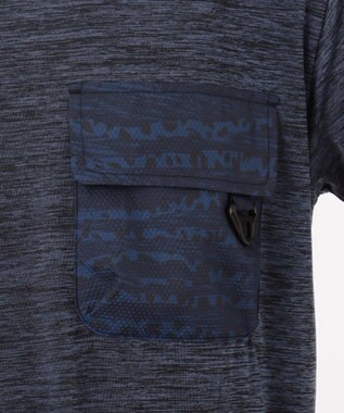 JOSEPH ABBOUD MOUNTAIN クールスキンガード Tシャツ ネイビー系