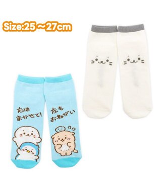 Mother garden しろたん スニーカー丈ソックス 2足セット 《顔ぼん・まかせておねがい》 25～27cm 顔ぼん・まかせておねがい