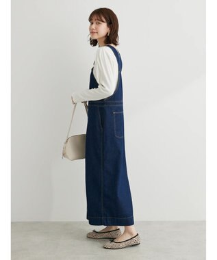 Green Parks デニムサロペットスカート Indigo