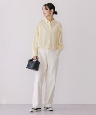 AMERICAN HOLIC クロップドシャツ Yellow