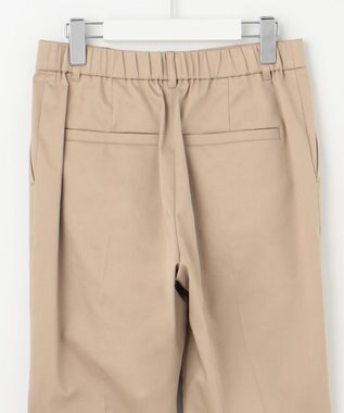 自由区 S 【UVカット・接触冷感・洗える】コットンサテンテーパード パンツ ベージュ