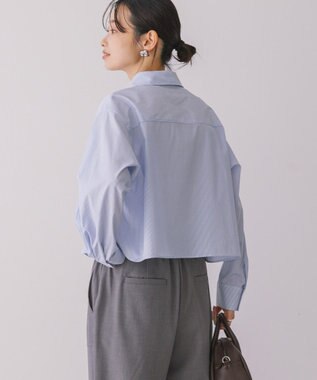 AMERICAN HOLIC クロップドシャツ Stripe