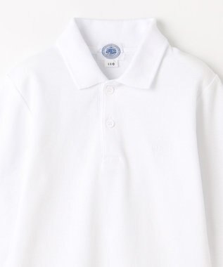 J.PRESS KIDS 【110-130cm】40/2鹿の子 長袖 ポロシャツ ホワイト系