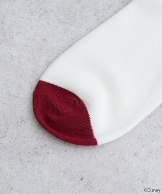 earth music&ecology チップ＆デール／ラインソックス Red