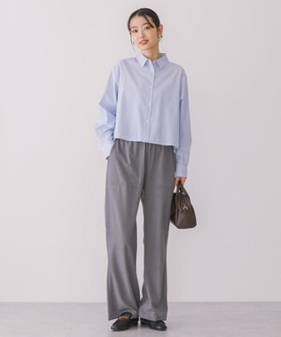 AMERICAN HOLIC クロップドシャツ Stripe