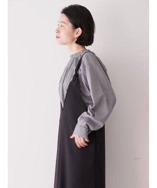 AMERICAN HOLIC イージーケア２ＷＡＹボウタイブラウス Gingham Check