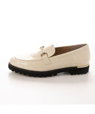 MODE ET JACOMO <carino>【レイン対応】タンクソールビットローファー アイボリーカタオシ