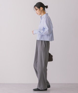 AMERICAN HOLIC クロップドシャツ Stripe