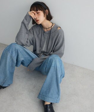 Green Parks SET2点Zipニットカーディガン+アメスリタンク