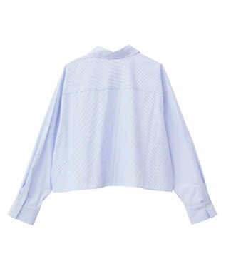 AMERICAN HOLIC クロップドシャツ Stripe