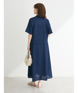 Green Parks BEST PRICE 表面カット衿付シャツ Blue