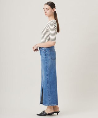 ICB 【洗える】ウォーターリサイクルデニム スカート ブルーデニム系