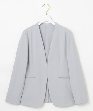 ANY SIS 【UVカット・接触冷感・吸水速乾】スマートビューティストレッチ ノーカラージャケット ブルーグレー