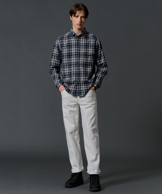JOSEPH ABBOUD MOUNTAIN 【オーガニックコットン/ソフト】ムリネチェック シャツ グレー系4