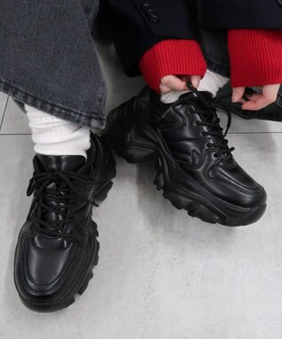 WEGO 厚底ダッドスニーカー ブラック