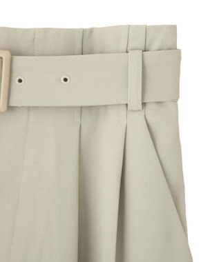 CRAFT STANDARD BOUTIQUE ハイウェストベルトワイドパンツ Light Beige