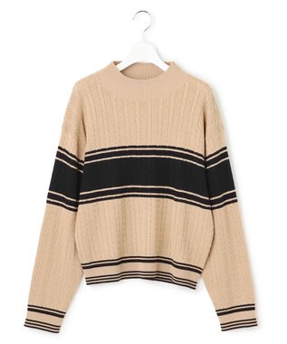 J.PRESS YORK STREET 【WOMEN】ラインハイゲージニット