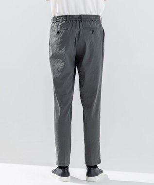 JOSEPH HOMME 新素材【ストレッチ】グレインウェーブストレッチ ドロスト付テーパードパンツ / PEGG CONVERTIBLE ダークグリーン系