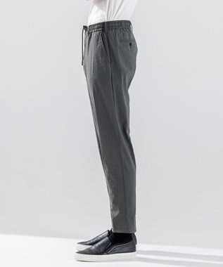 JOSEPH HOMME 新素材【ストレッチ】グレインウェーブストレッチ ドロスト付テーパードパンツ / PEGG CONVERTIBLE ダークグリーン系
