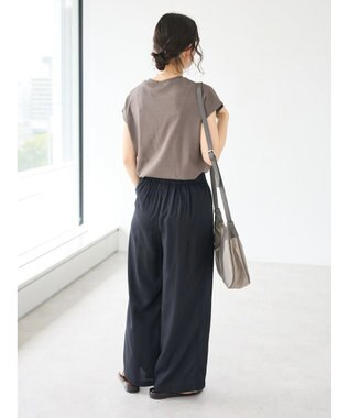 CRAFT STANDARD BOUTIQUE スムースフレンチスリーブプルオーバー Charcoal Gray