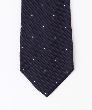 J.PRESS MEN 【JAPANESE SILK FRESCO TIE COLLECTION】ドットネクタイ ネイビー系8