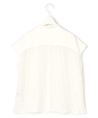 ICB 【洗える】 カラミストライプ ブラウス オフホワイト系