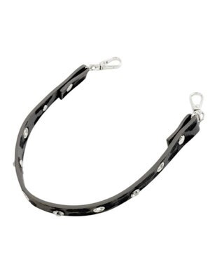 WEGO ビジューハトメハンドストラップ ブラック