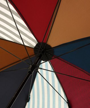 +RING レディース向け プラスリング 長傘 60cm BLK-STP T1352 マルチカラー