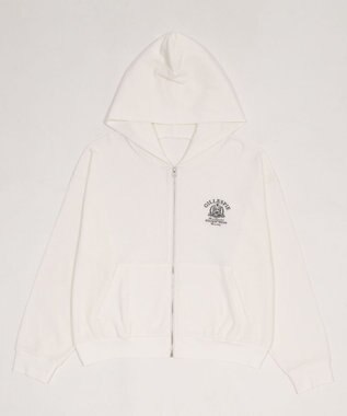 WEGO 【ユニセックス着用ITEM】ワッフルZIPパーカー オフホワイト