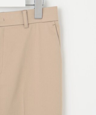 自由区 S 【UVカット・接触冷感・洗える】コットンサテンテーパード パンツ ベージュ