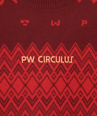 PW CIRCULUS 【手洗い可】【WOMEN】フェアアイルニット レッド系5