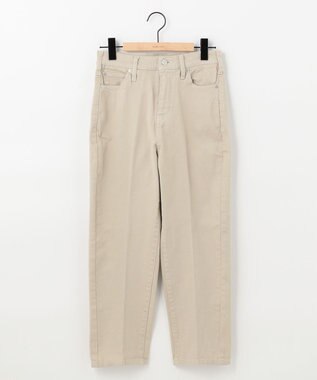 SHARE PARK LADIES センタープレスストレートデニム グレージュ