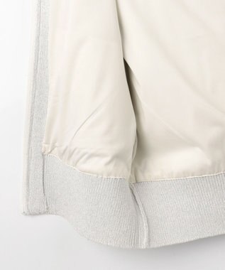 23区GOLF 【WOMEN】ラメケーブルジップアップカーディガン　防風裏地付き ホワイト系