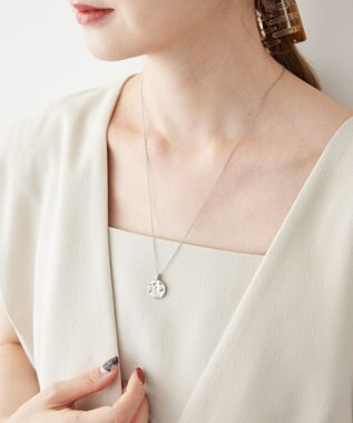 AMERICAN HOLIC テクスチャーコインネックレス Silver