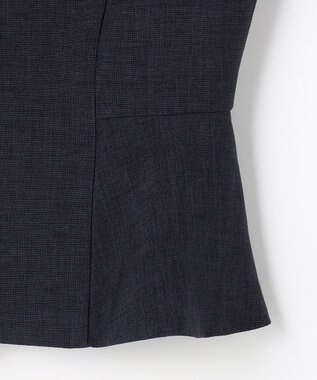 Feroux 【先行予約】パール釦ペプラムジャケット×スカート セットアップ ネイビー系