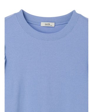 earth music&ecology パフスリーブプルオーバー Blue