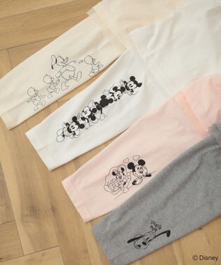 Green Parks ミッキー＆フレンズ／レイヤードプリントロングＴシャツ Light Pink