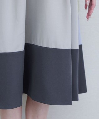 Tiaclasse L 【洗える】ボレロ＆ワンピースセット グレー×チャコール