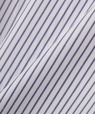 YECCA VECCA タックスリーブスキッパーブラウス Stripe White
