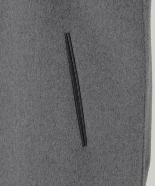 23区 【エステータ】MTRウールカシミヤリバー コート トップグレー系