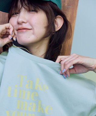 ANY ANYファンクションロゴTシャツ ライトブルー